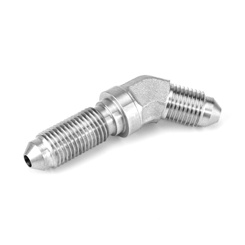 Stainless Steel Male to Male Bulkhead 45 Degree Elbow Adapters - Picture 1 of 1