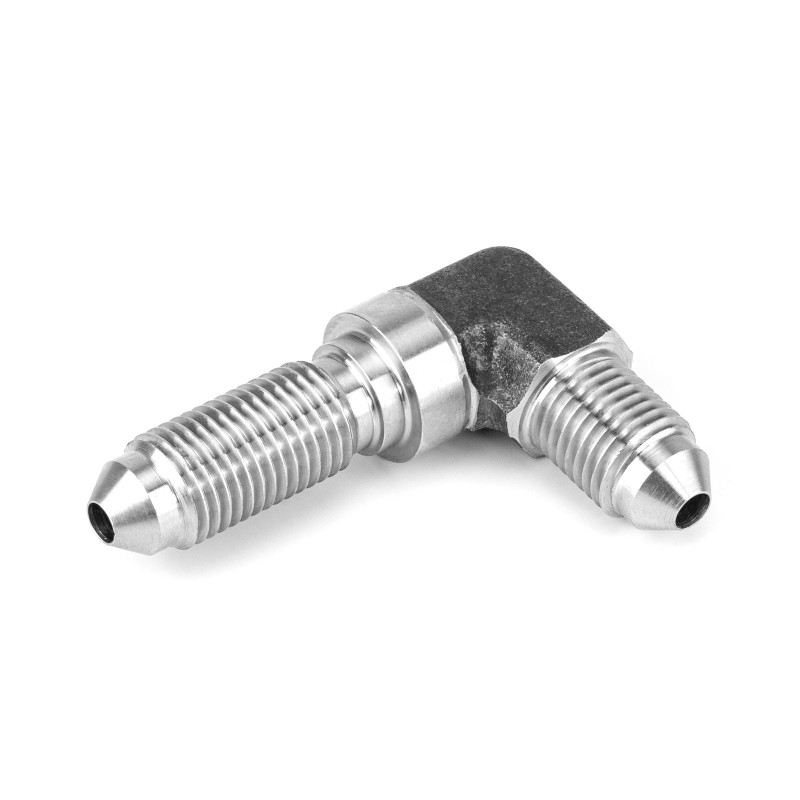 Stainless Steel Male to Male Bulkhead 90 Degree Elbow Adapters - Picture 1 of 1