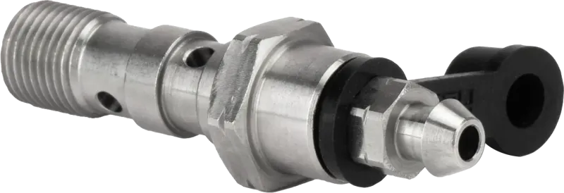 Stainless Steel Double Banjo Bolts with Bleed Nipple Stainless Steel Double Banjo Bolts with Bleed Nipple
