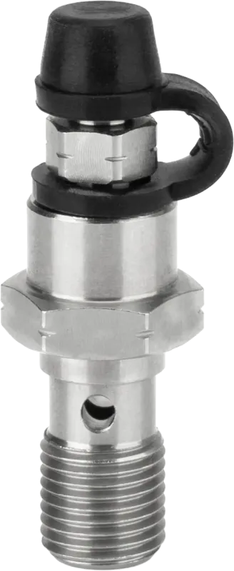 Stainless Steel Single Banjo Bolts with Bleed Nipple - Picture 2 of 4