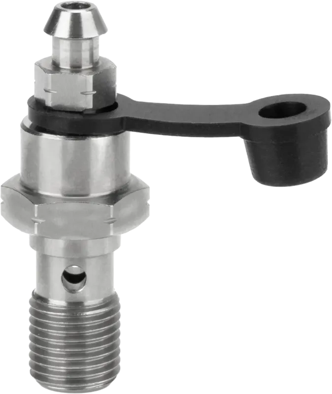 Stainless Steel Single Banjo Bolts with Bleed Nipple - Picture 3 of 4