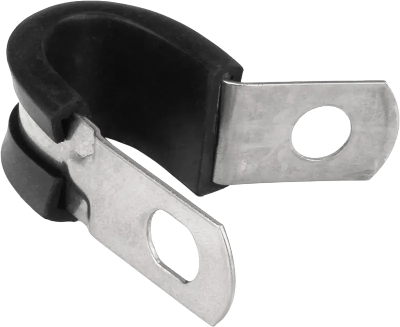 Stainless Steel Rubber Cushioned P-Clips - Picture 2 of 3