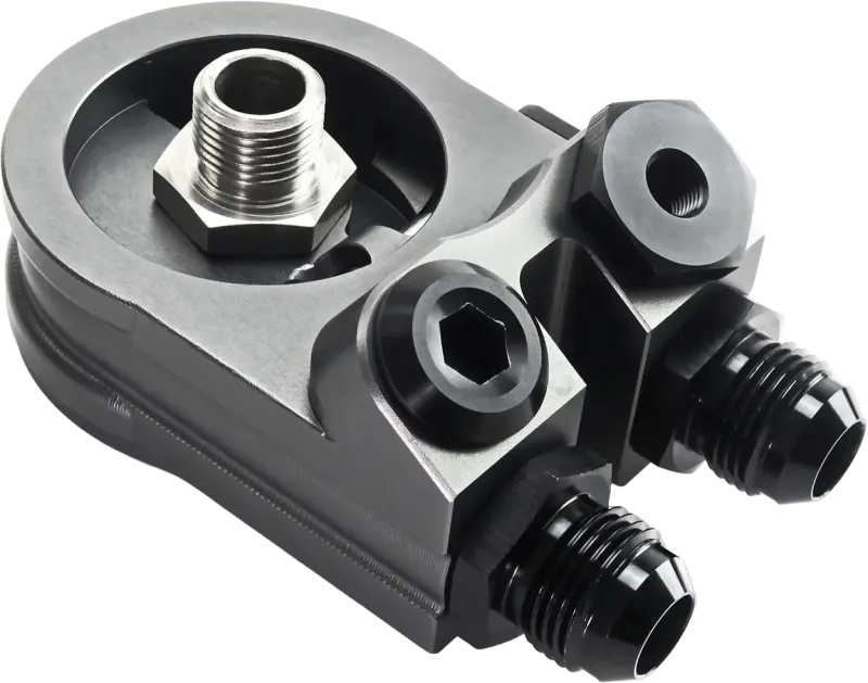 Oil Filter Sandwich Plate with Thermostat, Multi-Angle