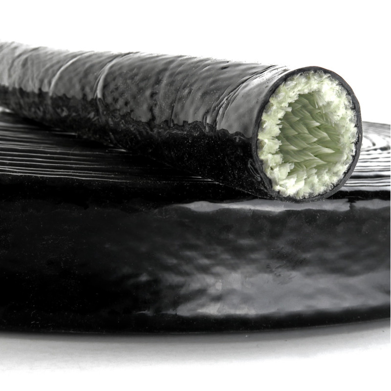 Extreme Heat Sleeve - Fire Resistant Hose Protection to 1200°C, Black - Picture 1 of 4