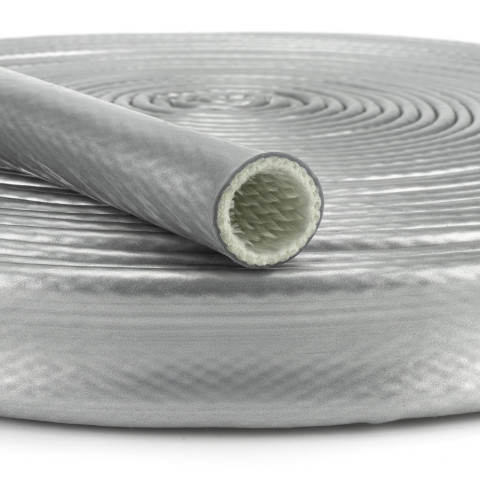 Extreme Heat Sleeve - Fire Resistant Hose Protection to 1200°C, Silver