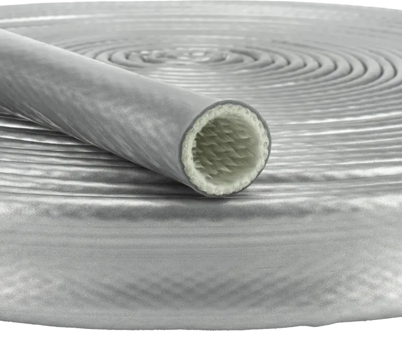Extreme Heat Sleeve - Fire Resistant Hose Protection to 1200°C, Silver - Picture 2 of 4