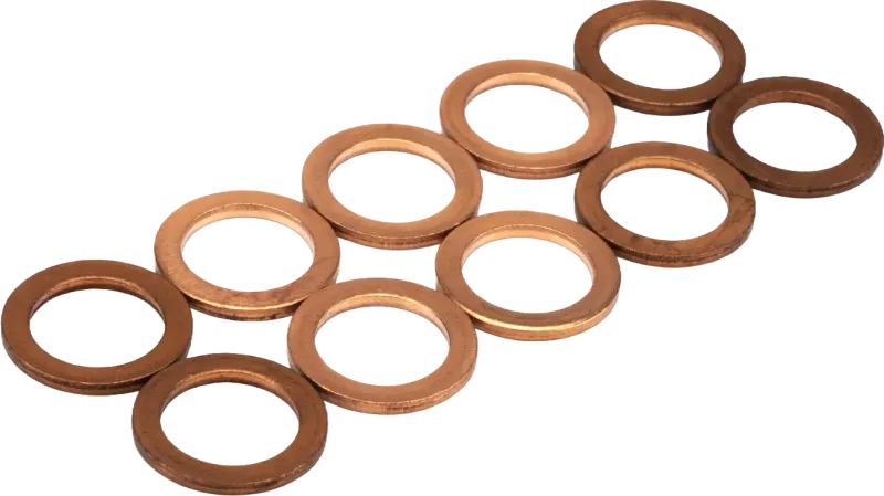 Copper Crush Washers, Pack of 10