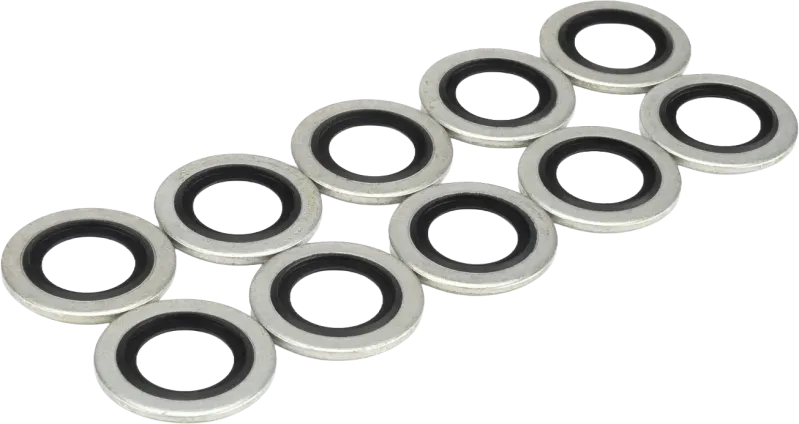 Mild Steel Bonded Seals / Dowty Washers, Pack of 10
