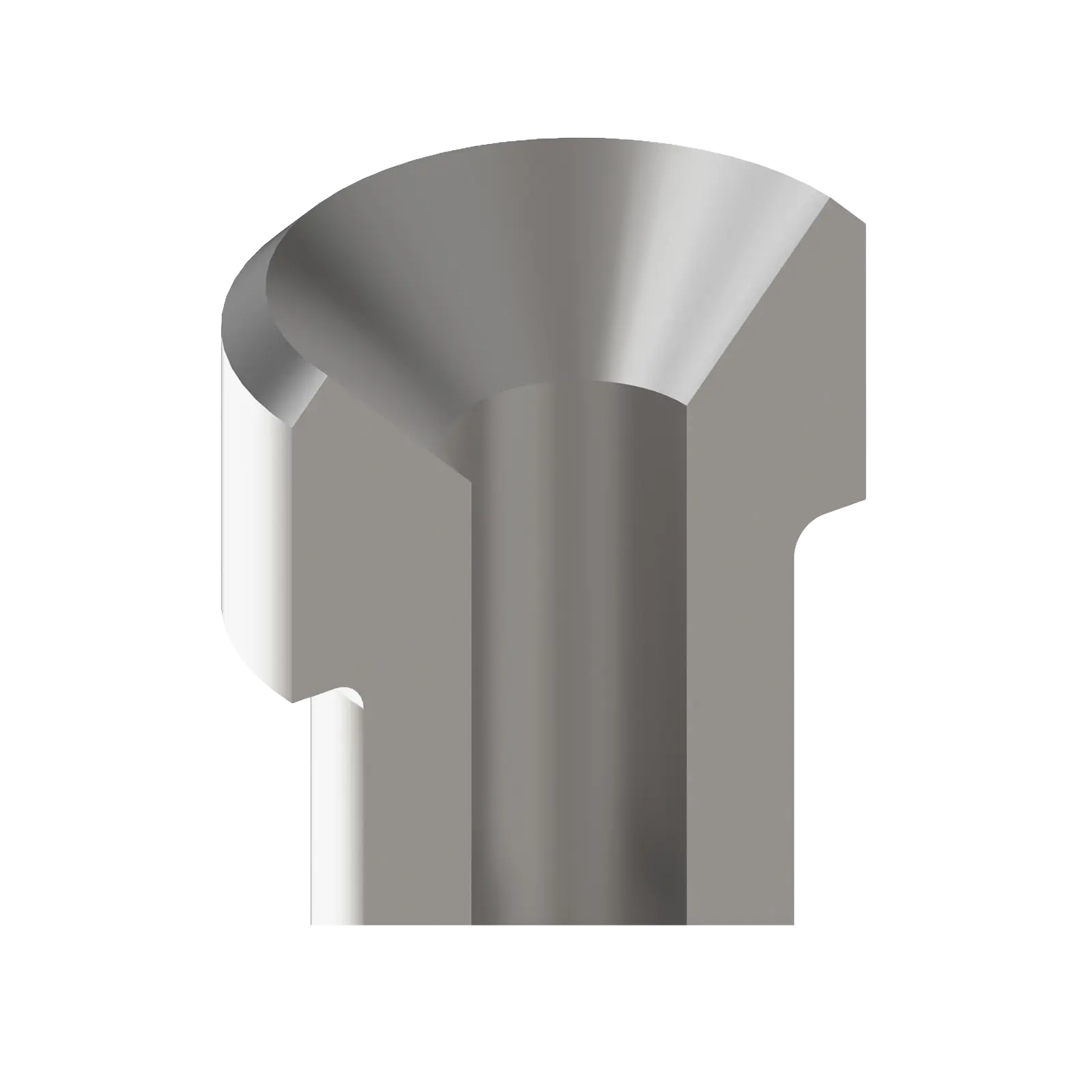 Diagram explaining a concave seat on a male or female fitting